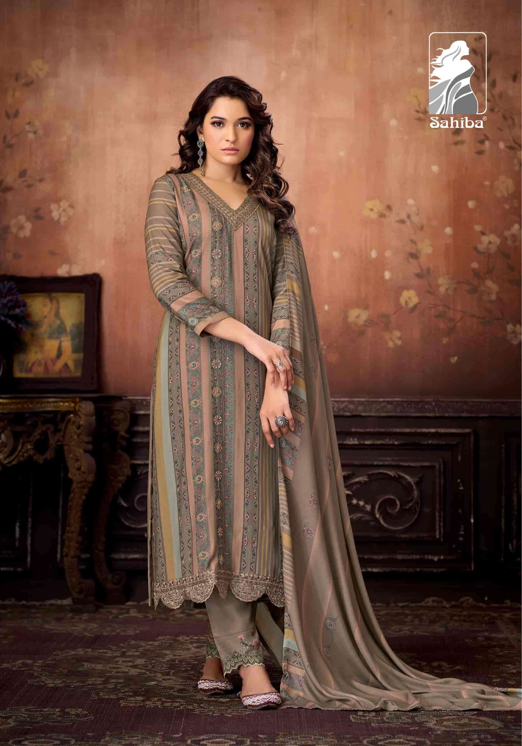 SAHIBA AABISHA WINTER COLLECTION PASHMINA SUIT CATALOGUE BEST RATE 2025