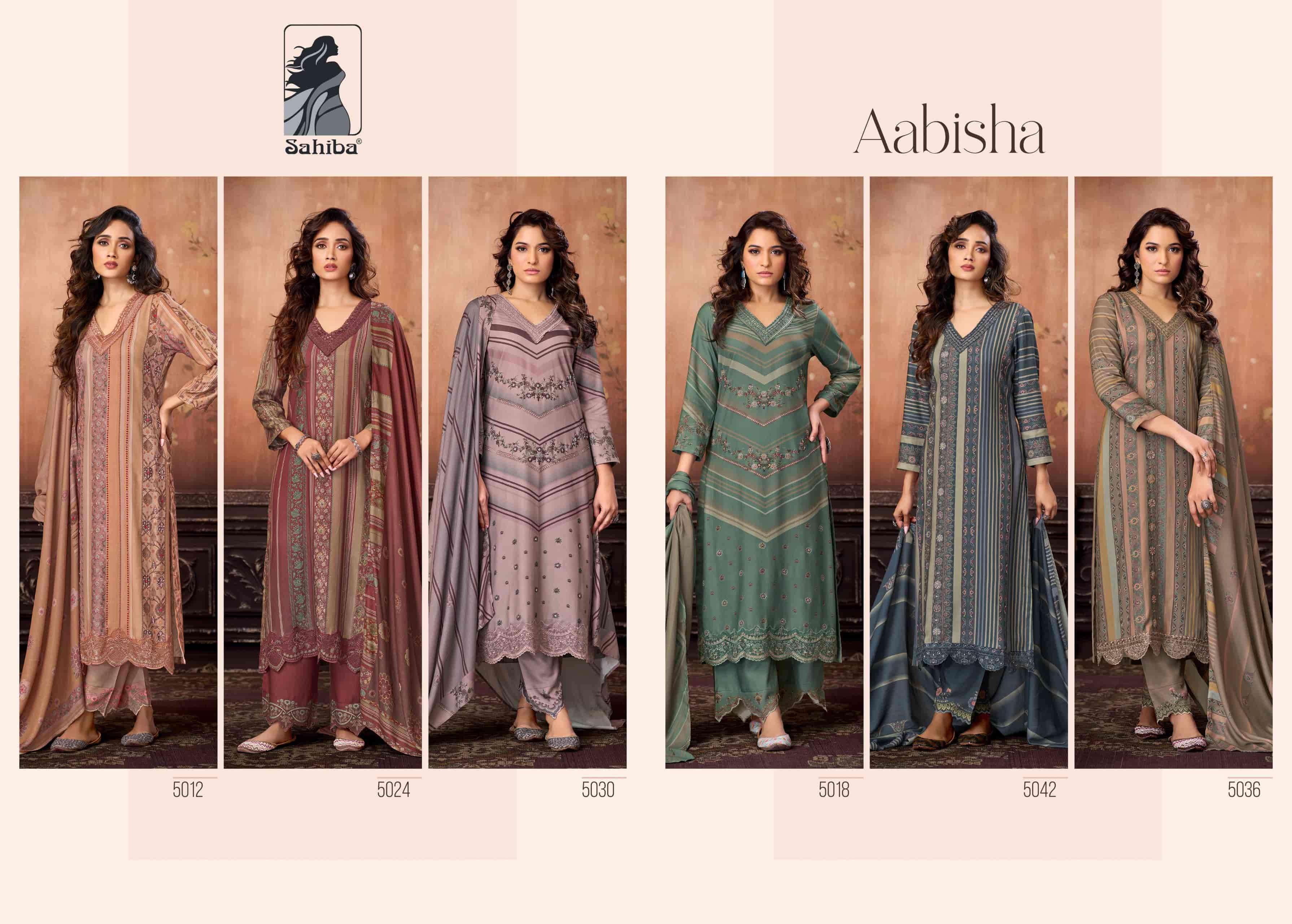 SAHIBA AABISHA WINTER COLLECTION PASHMINA SUIT CATALOGUE BEST RATE 2025