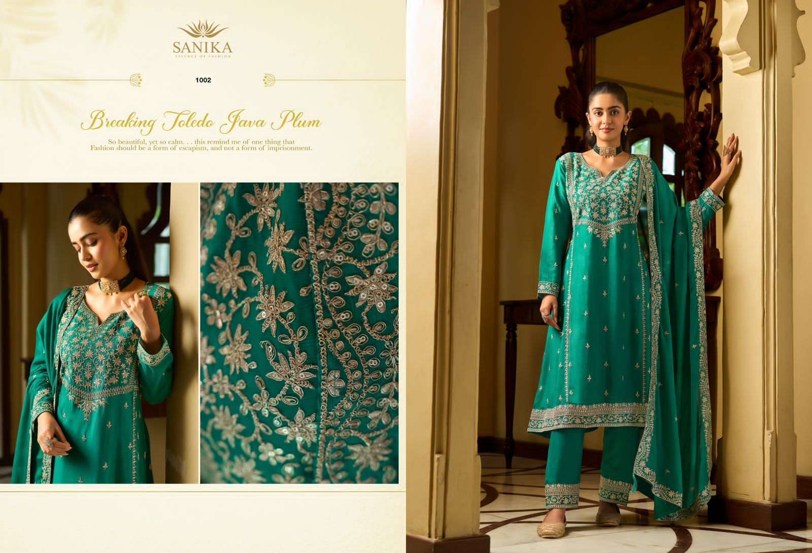 SANIKA AARINI READYMADE DESIGNER SUIT CATALOGUE BEST RATE WHOLESALER 
