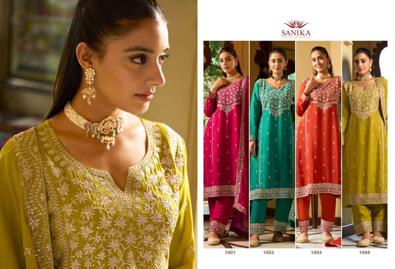 SANIKA AARINI READYMADE DESIGNER SUIT CATALOGUE BEST RATE WHOLESALER 