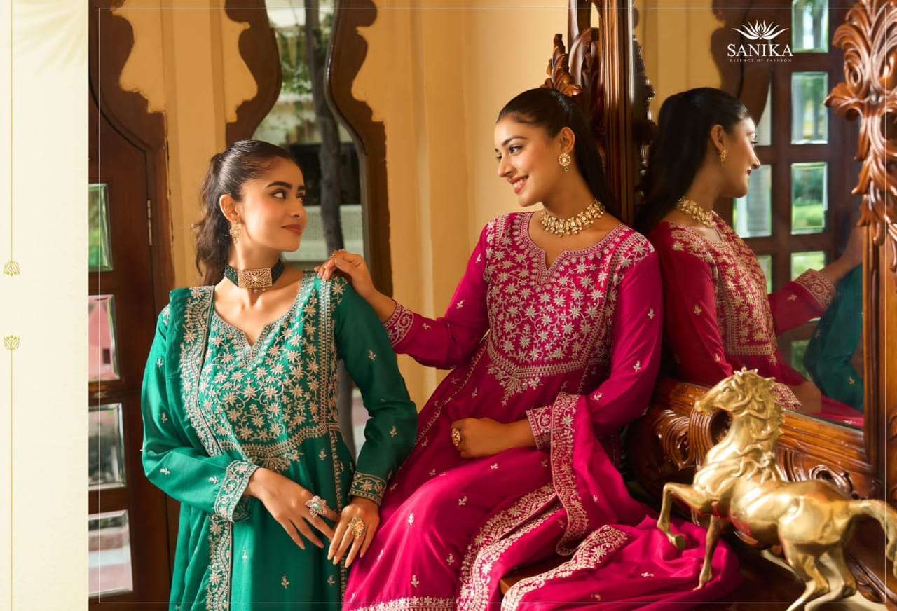 SANIKA AARINI READYMADE DESIGNER SUIT CATALOGUE BEST RATE WHOLESALER 