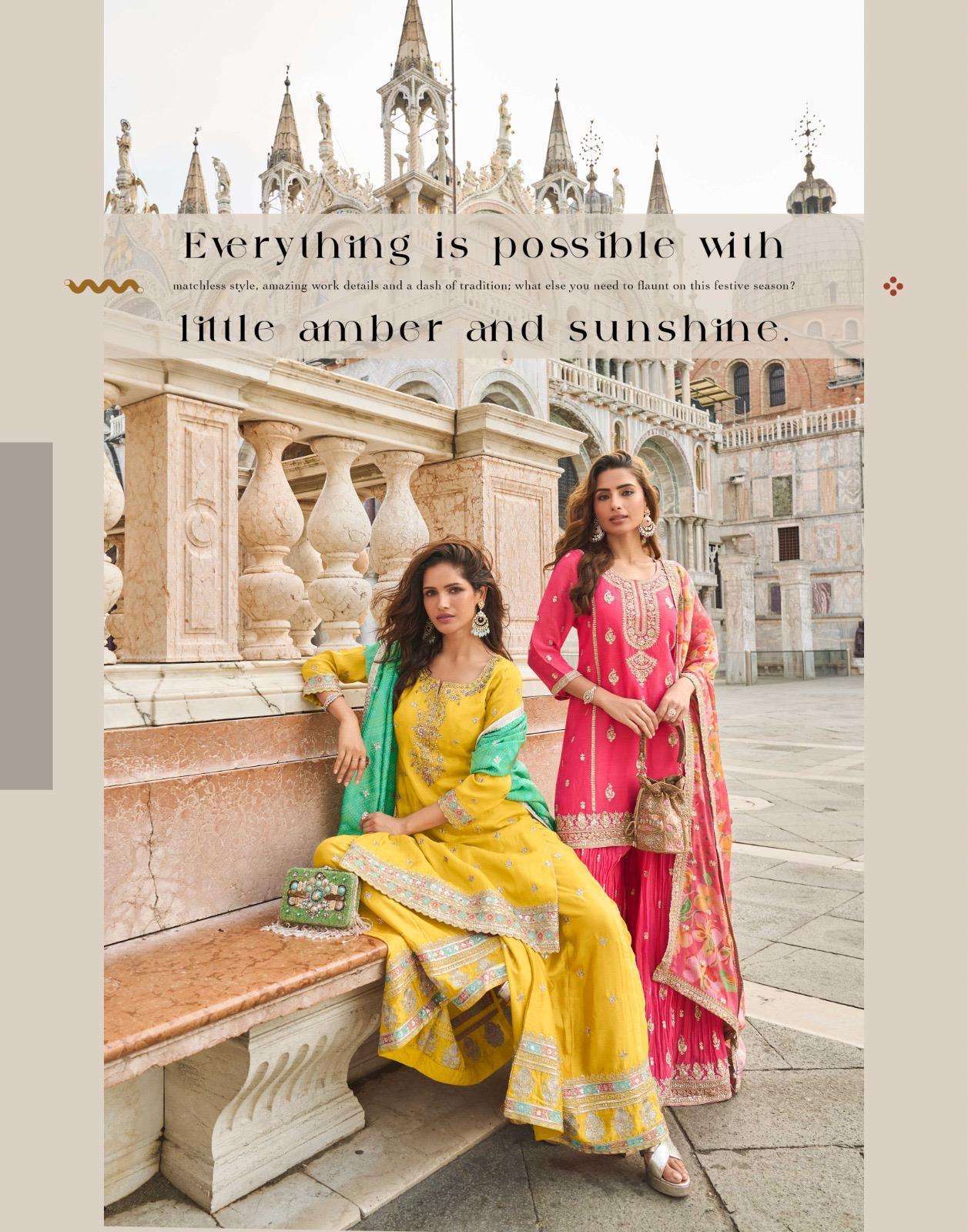 SAYURI TAJ 10031 TO 10035 DESIGNER SHARARA LATEST CATALOGUE WHOLESALER IN INDIA 2025