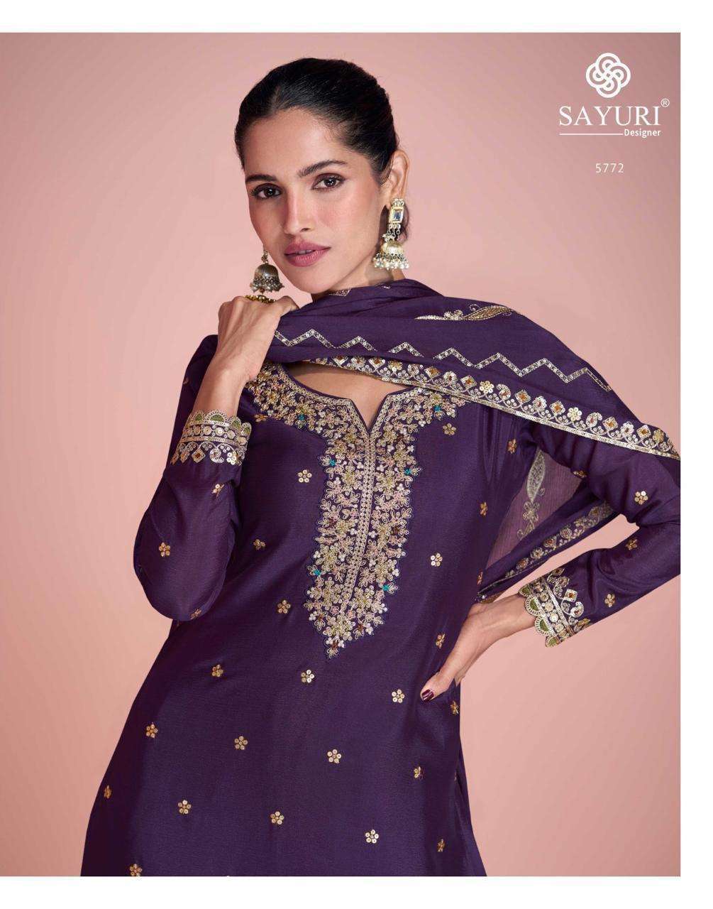 SAYURI ZOHA PARTYWEAR SHARARA DRESS CATALOGUE BEST RATE DEALER 2025