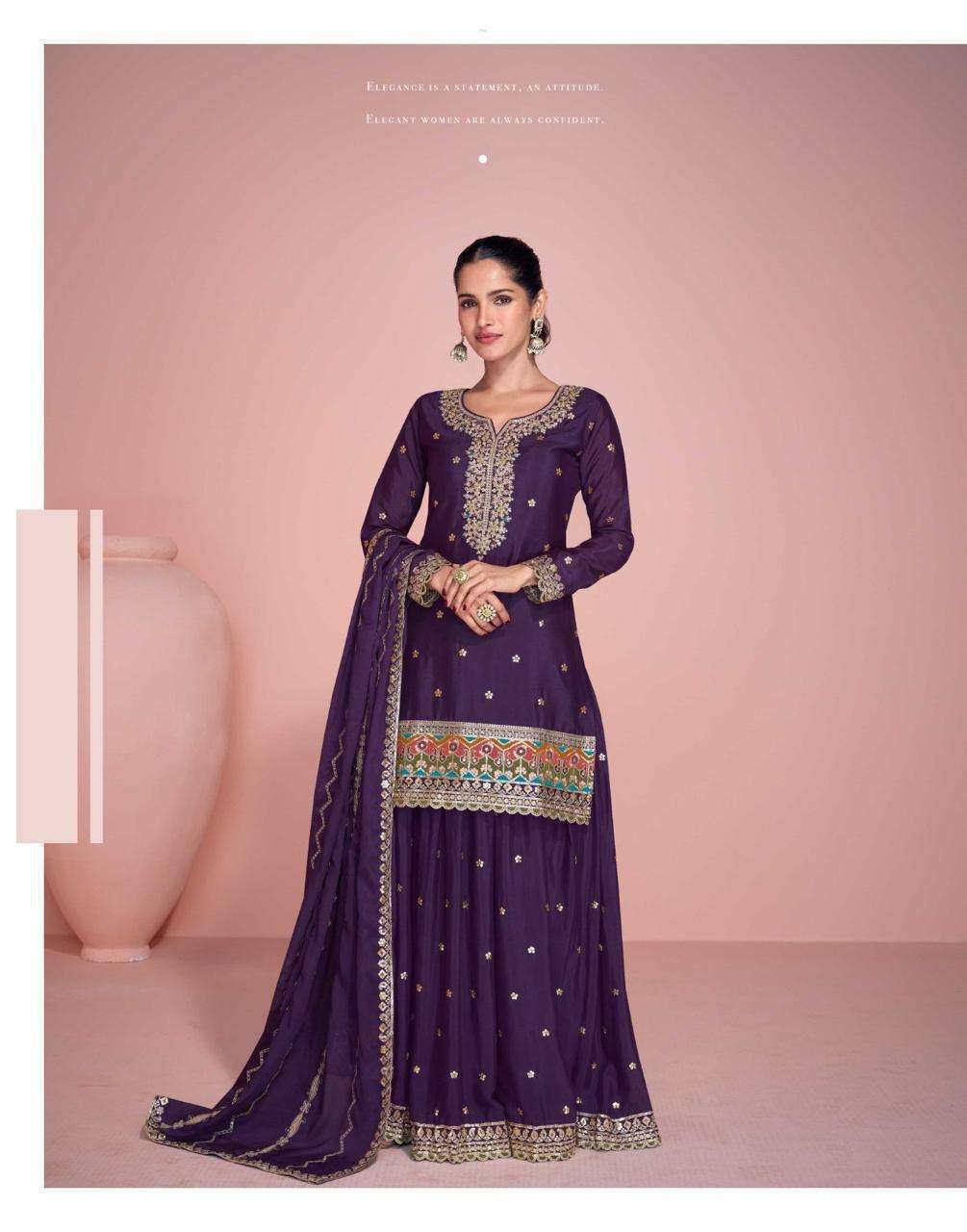 SAYURI ZOHA PARTYWEAR SHARARA DRESS CATALOGUE BEST RATE DEALER 2025