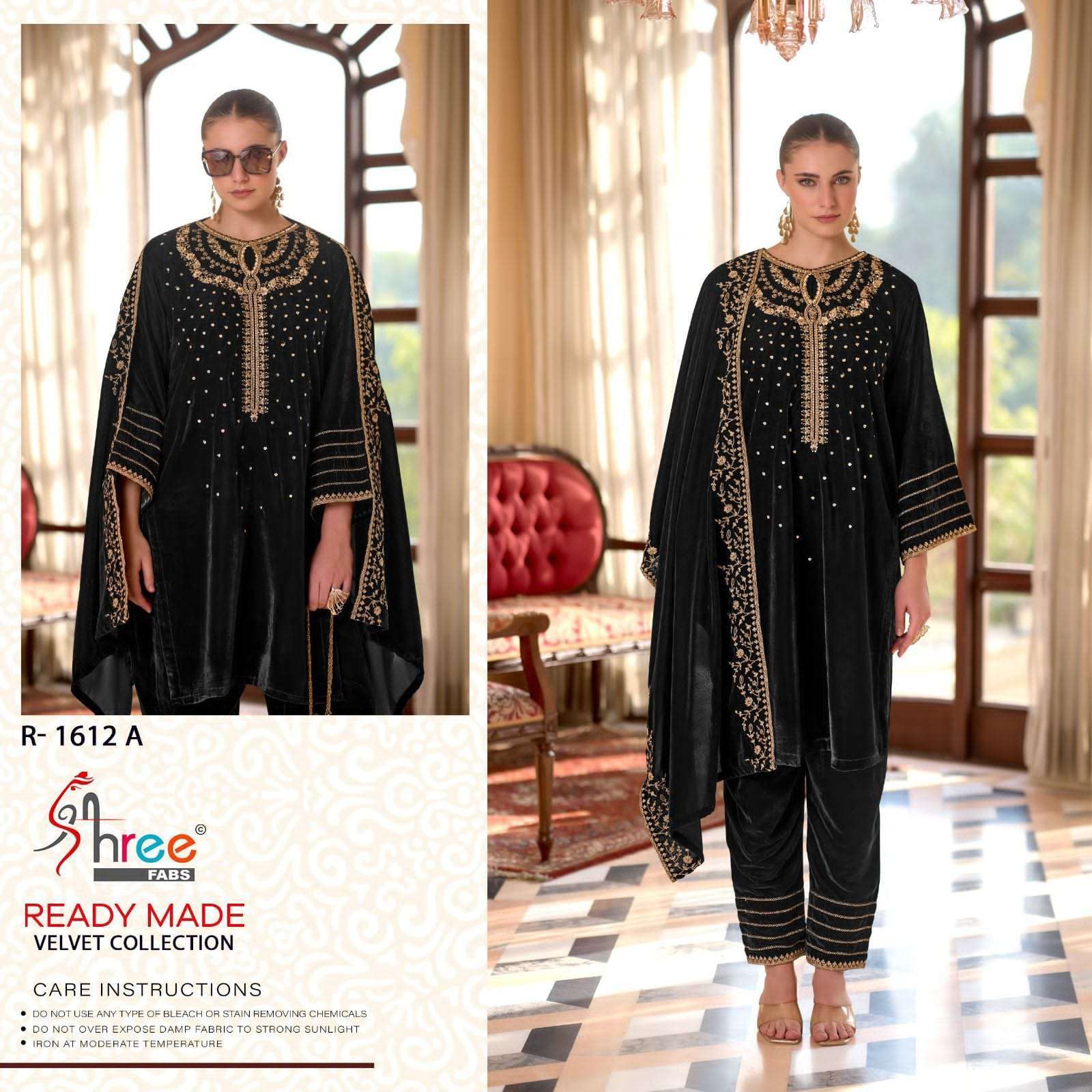 SHREE FAB SR 1612 COLORS PAKISTANI VELVET SUIT READYMADE COLLECTION BEST RATE 2025