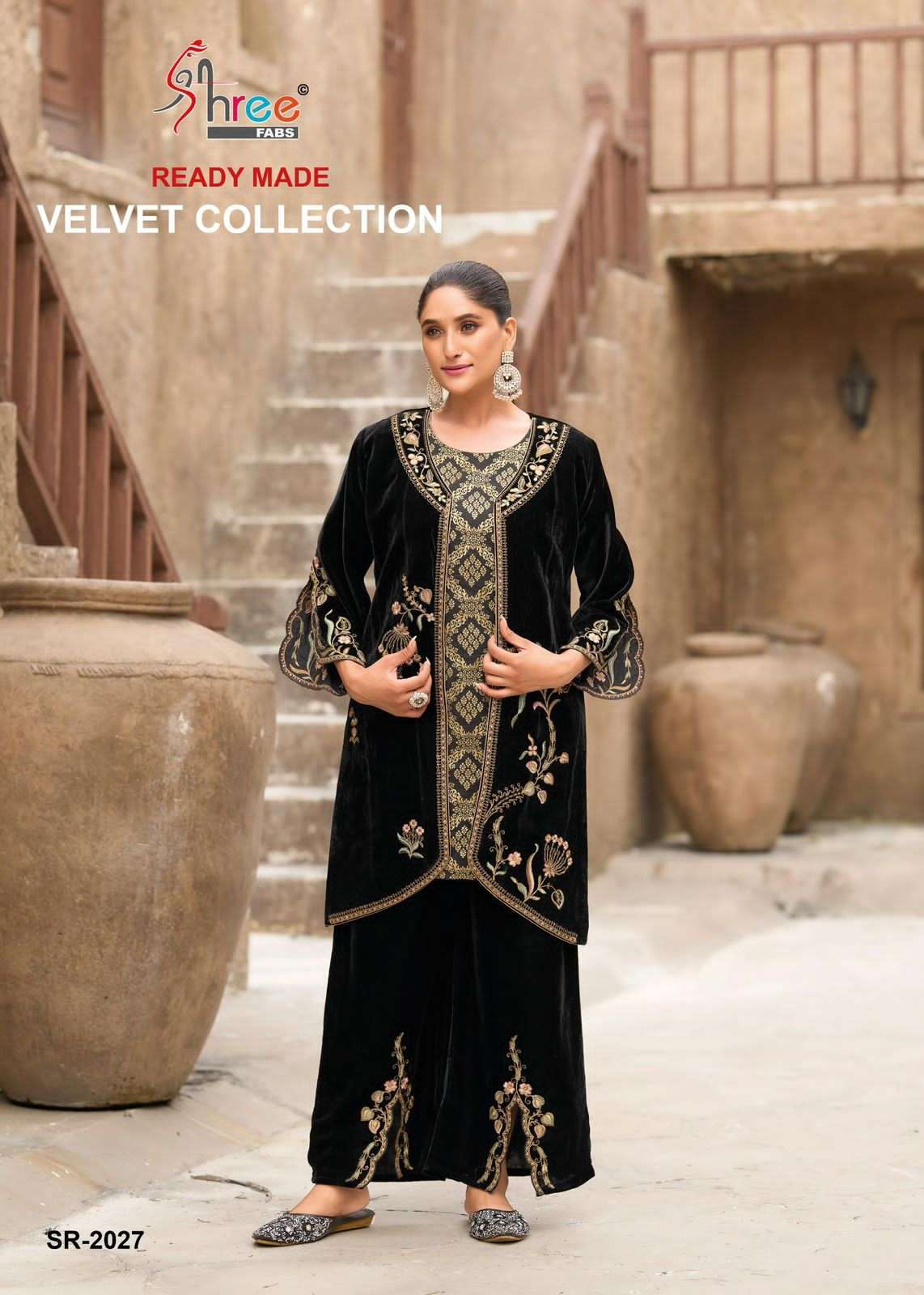 SHREE FAB SR 2027 COLORS PAKISTANI VELVET SUIT WHOLESALER IN INDIA 2025