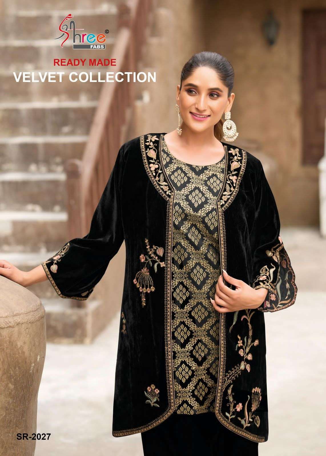 SHREE FAB SR 2027 COLORS PAKISTANI VELVET SUIT WHOLESALER IN INDIA 2025