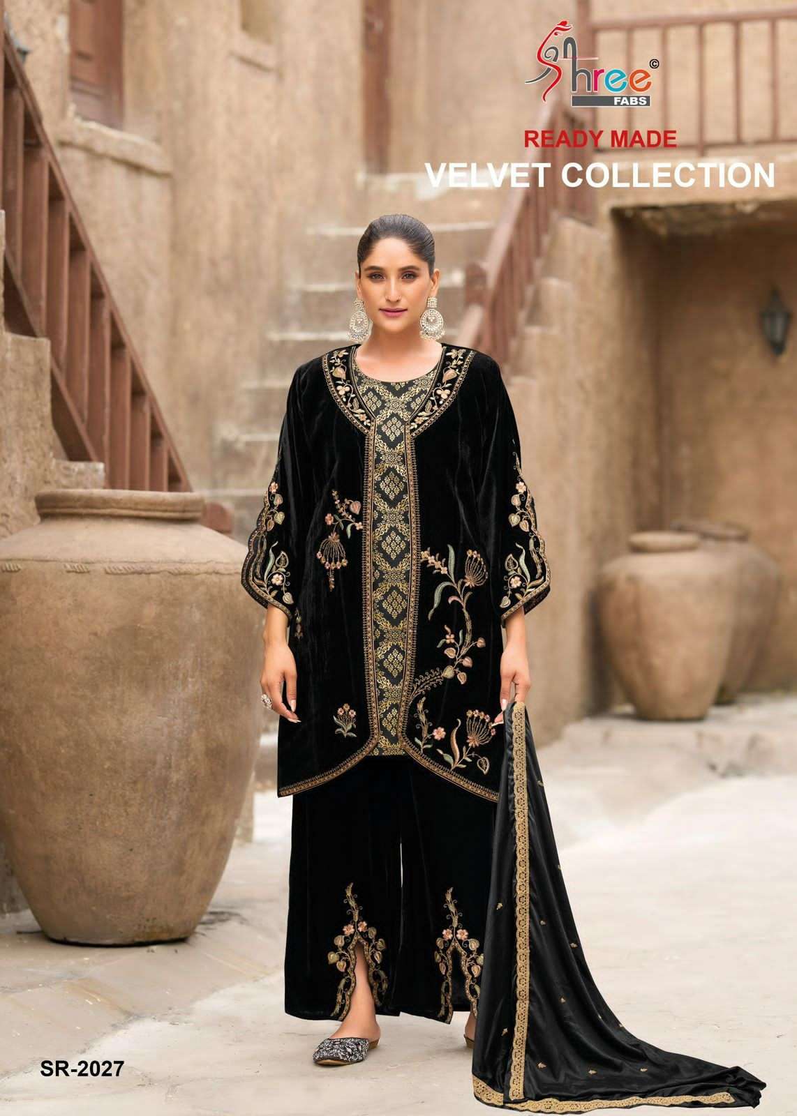 SHREE FAB SR 2027 COLORS PAKISTANI VELVET SUIT WHOLESALER IN INDIA 2025