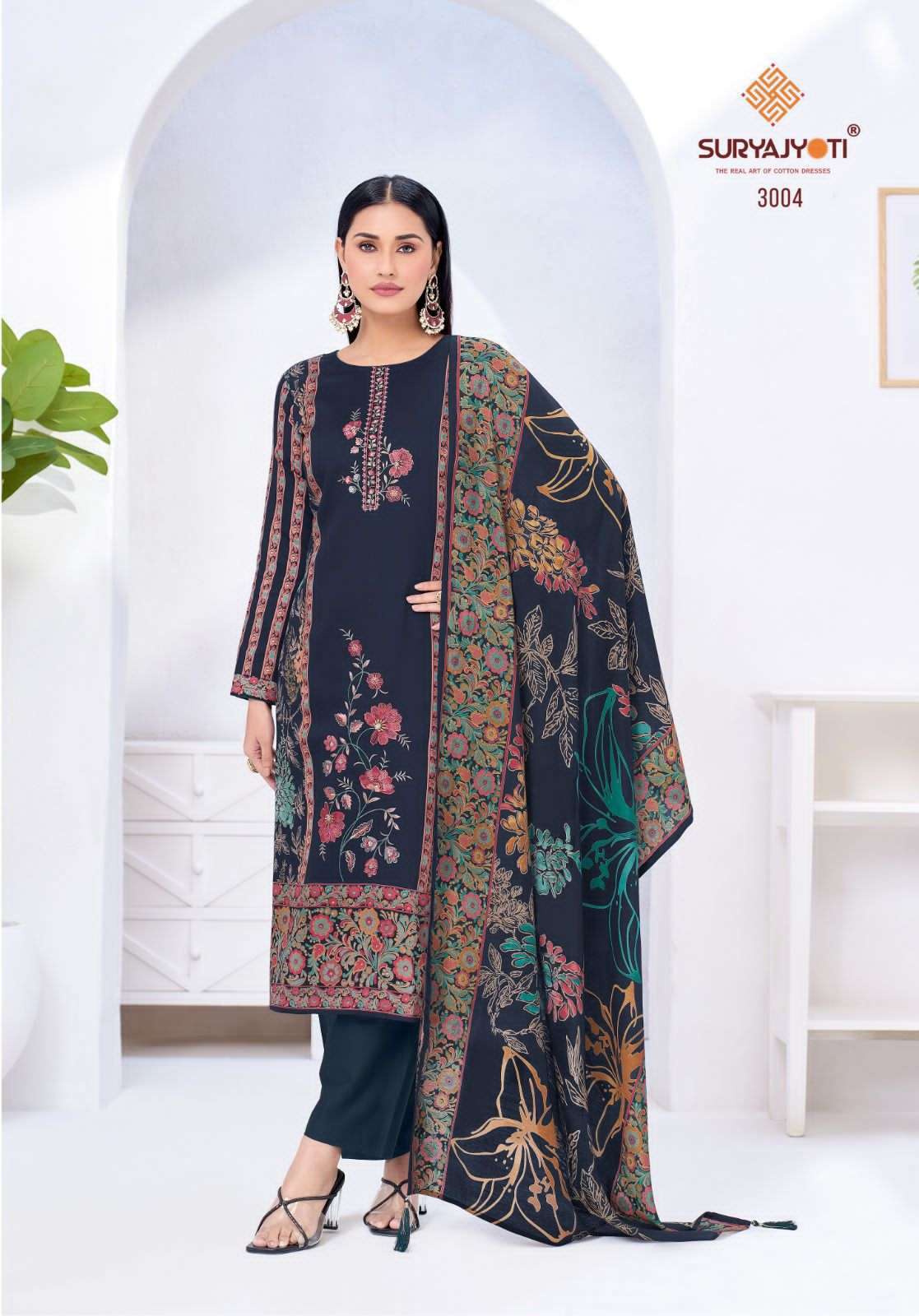 SURYAJYOTI KAAMINI VOL 3 JAM SATIN SUIT CATALOGUE BEST RATE 