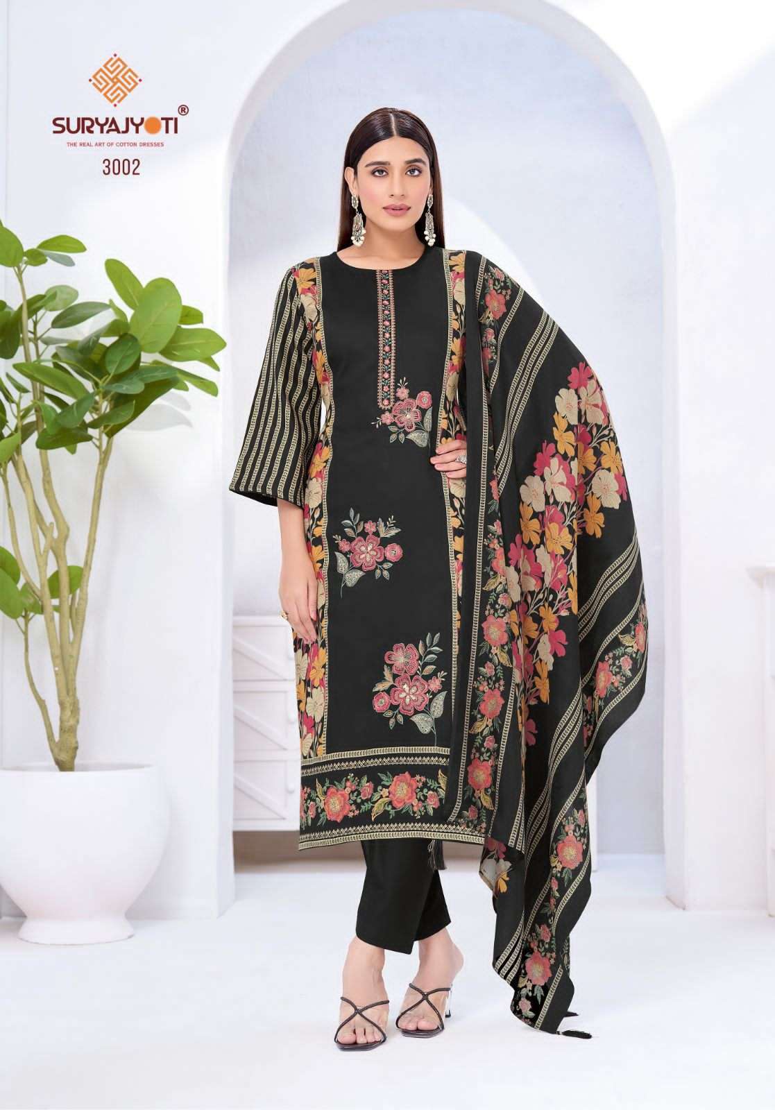 SURYAJYOTI KAAMINI VOL 3 JAM SATIN SUIT CATALOGUE BEST RATE 