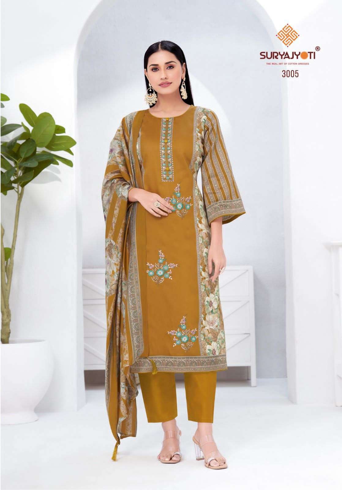SURYAJYOTI KAAMINI VOL 3 JAM SATIN SUIT CATALOGUE BEST RATE 