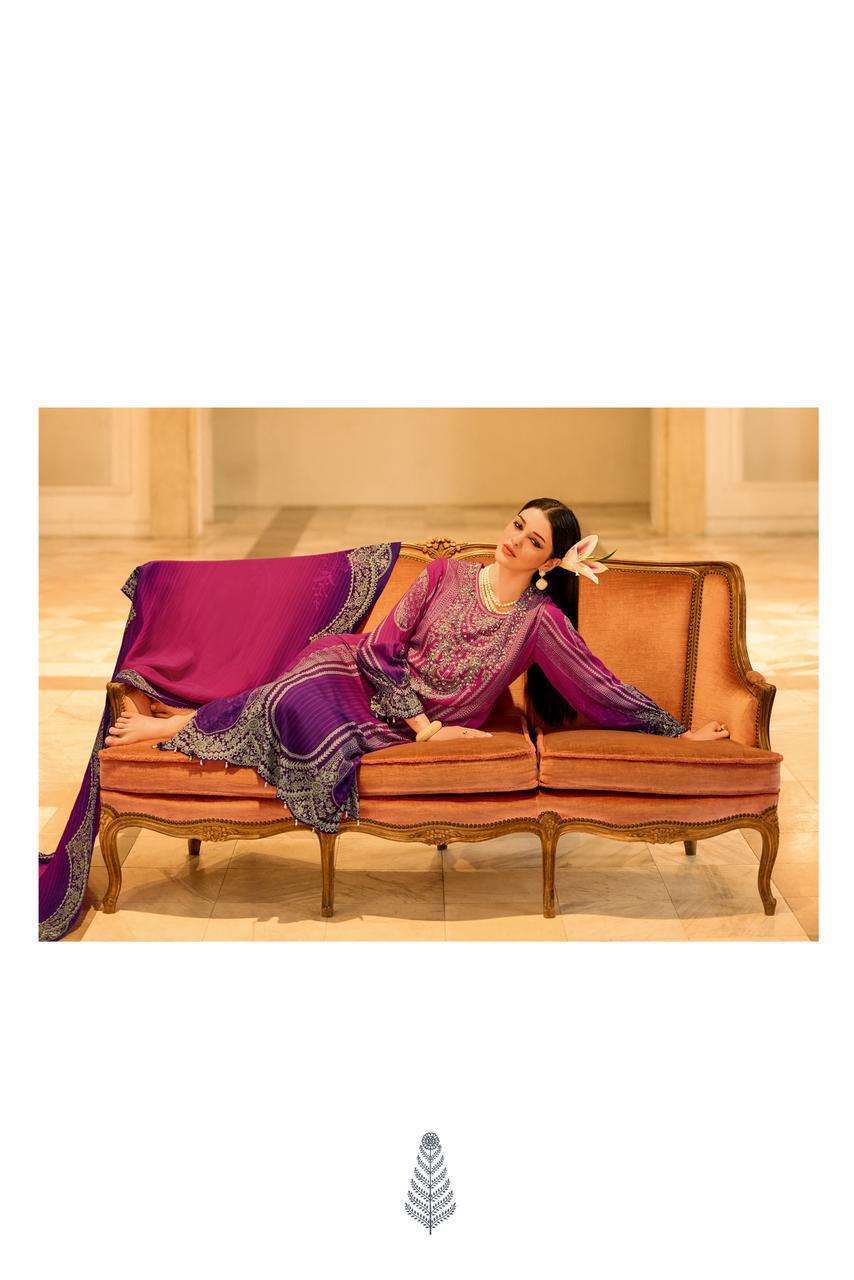 VARSHA FASHION LATEST CATALOGUE TWO OF A KIND VOL 4 WINTER PASHMINA SUIT WHOLESALER IN INDIA 2025