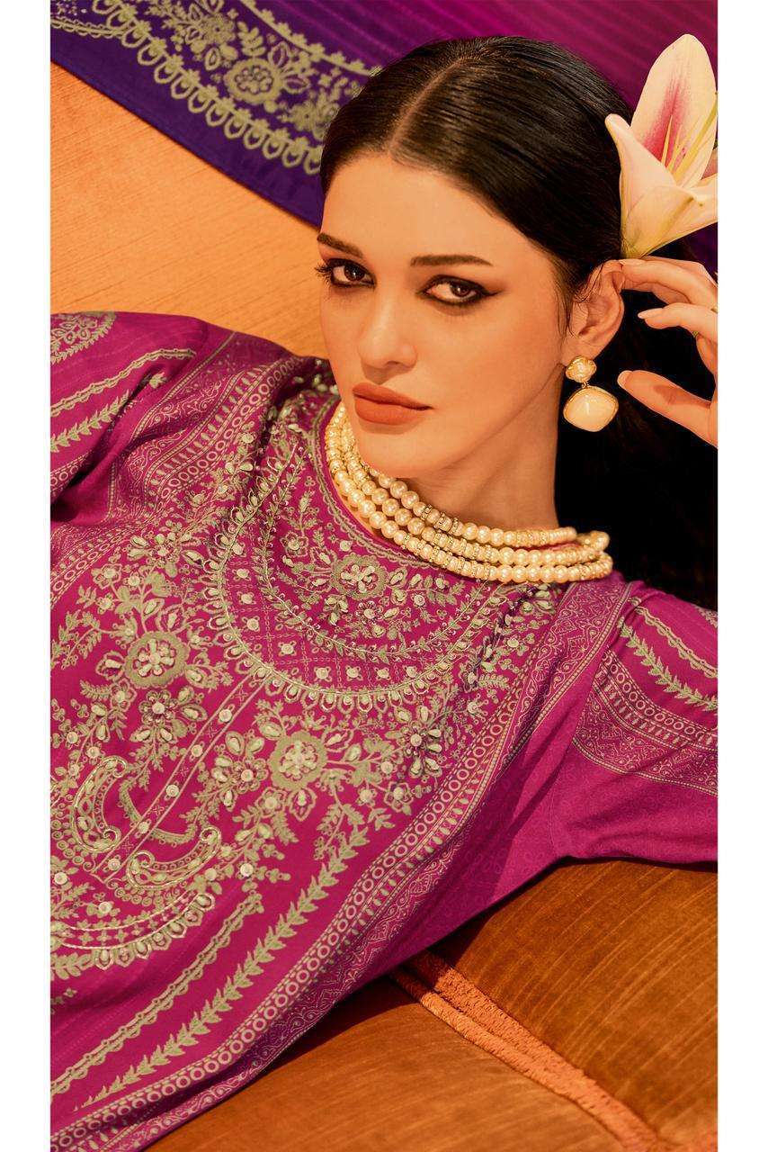 VARSHA FASHION LATEST CATALOGUE TWO OF A KIND VOL 4 WINTER PASHMINA SUIT WHOLESALER IN INDIA 2025
