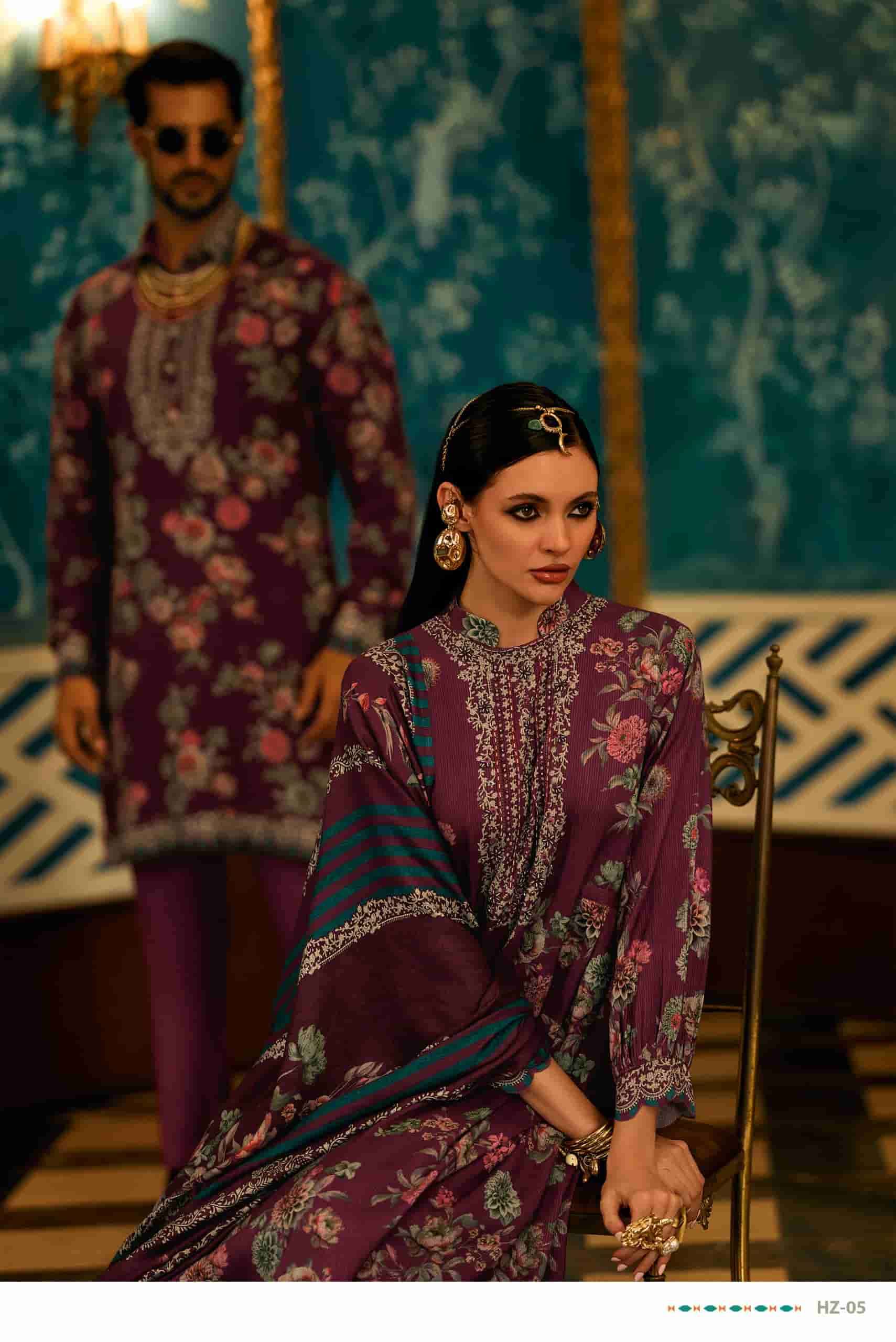 VARSHA HAYZEN DESIGNER WORK PASHMINA LATEST CATALOGUE WHOLESALER IN INDIA 