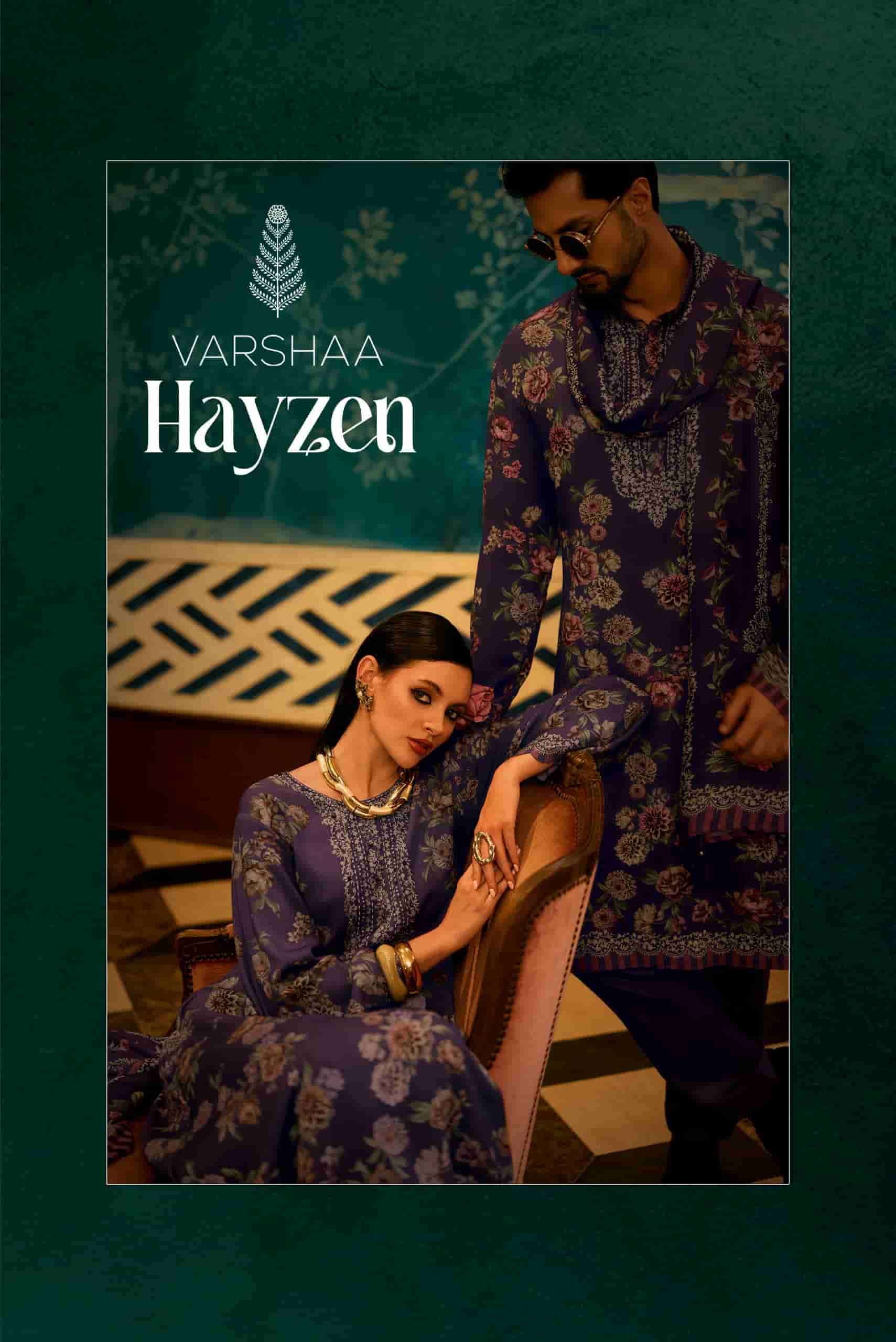 VARSHA HAYZEN DESIGNER WORK PASHMINA LATEST CATALOGUE WHOLESALER IN INDIA 