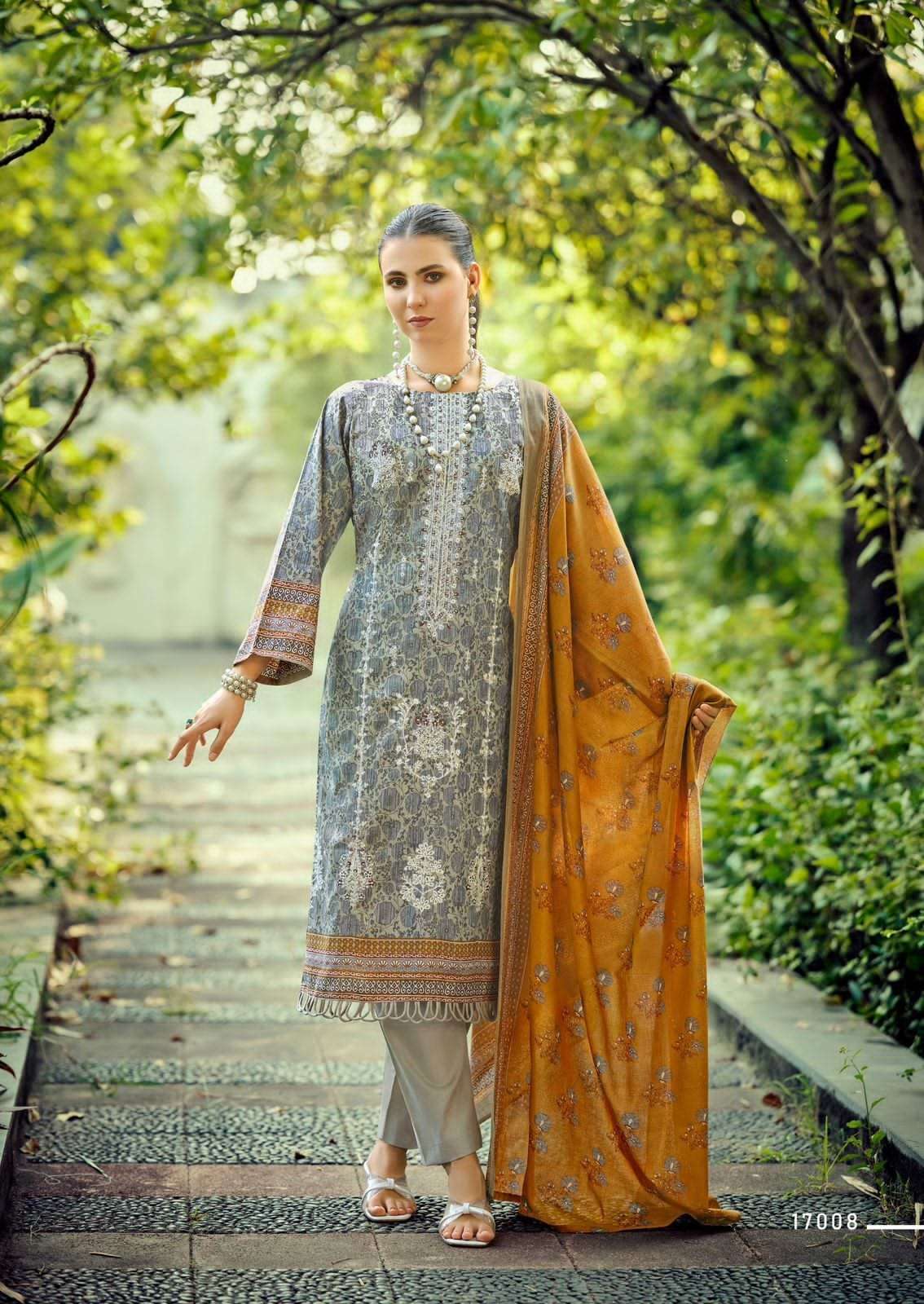 ISHAAL EMBROIDERED VOL 17 PURE LAWN SUIT CATALOGUE BEST RATE 