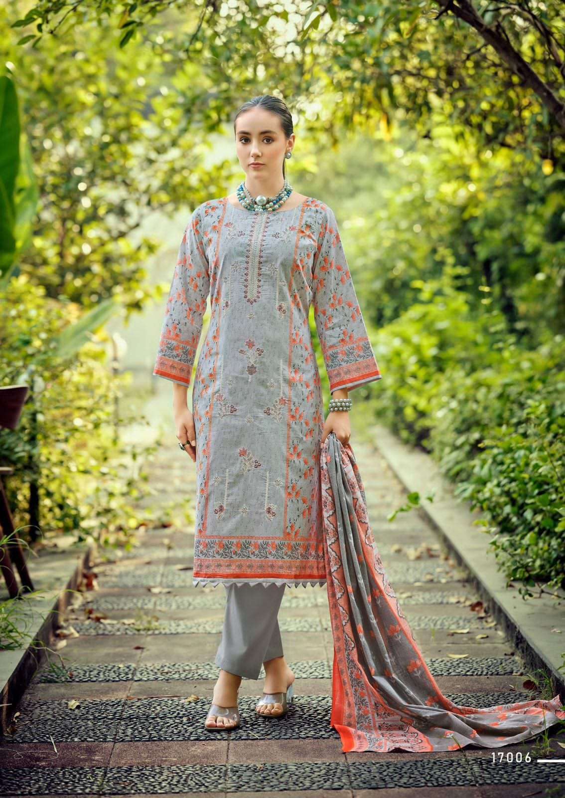 ISHAAL EMBROIDERED VOL 17 PURE LAWN SUIT CATALOGUE BEST RATE 