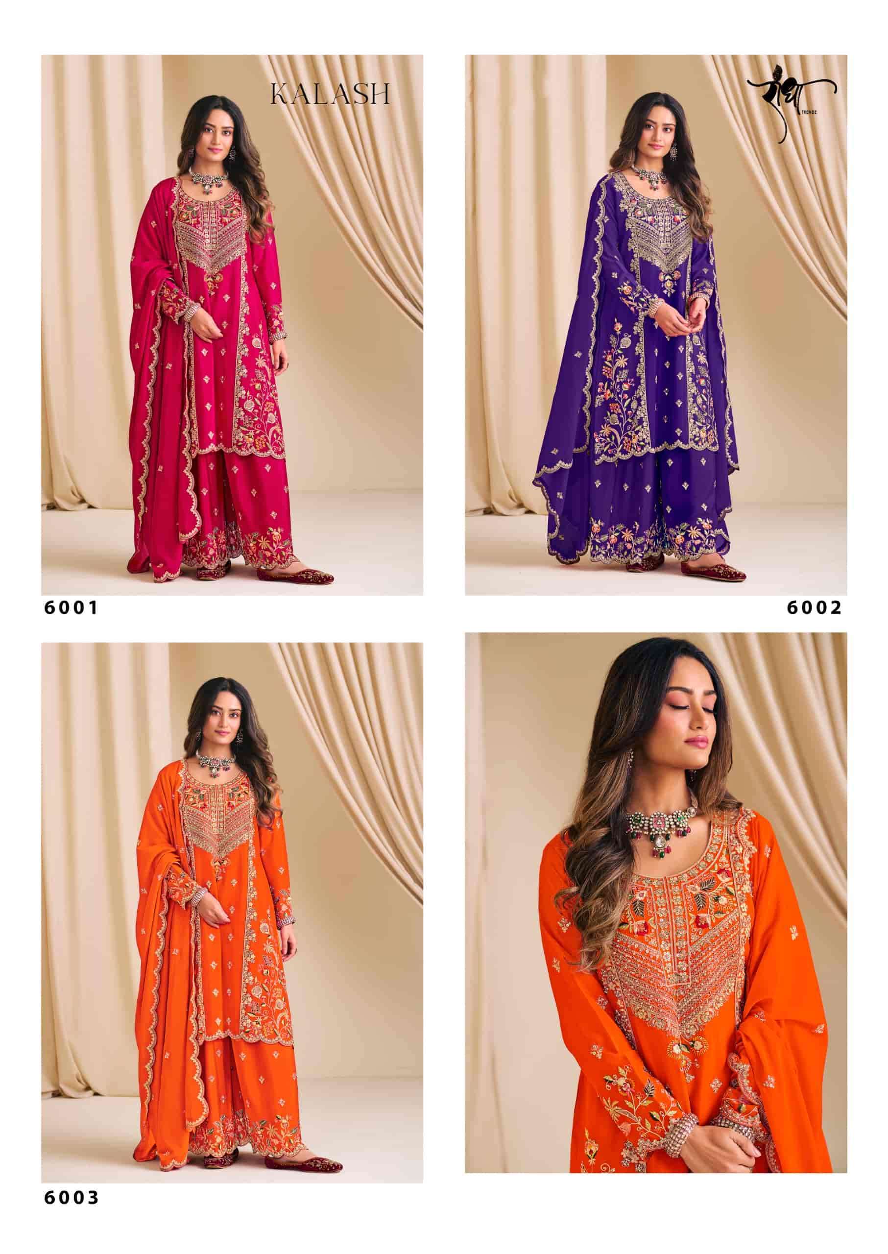 RADHA TRENDZ KALASH PARTYWEAR STYLE DESIGNER DRESS CATALOGUE BEST RATE 2025