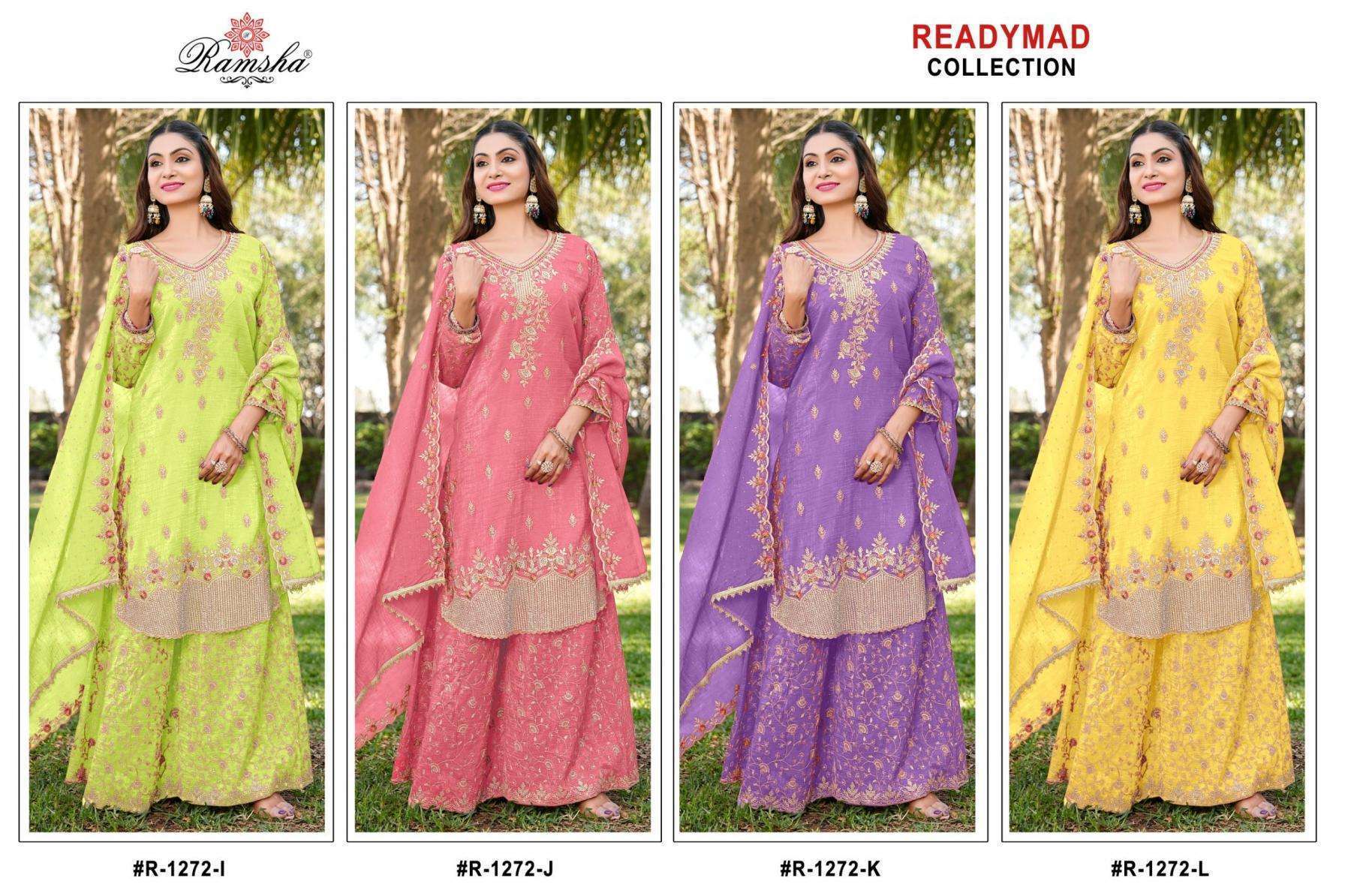 RAMSHA R 1272 NX COLORS PAKISTANI READYMADE DRESS WHOLESALER 