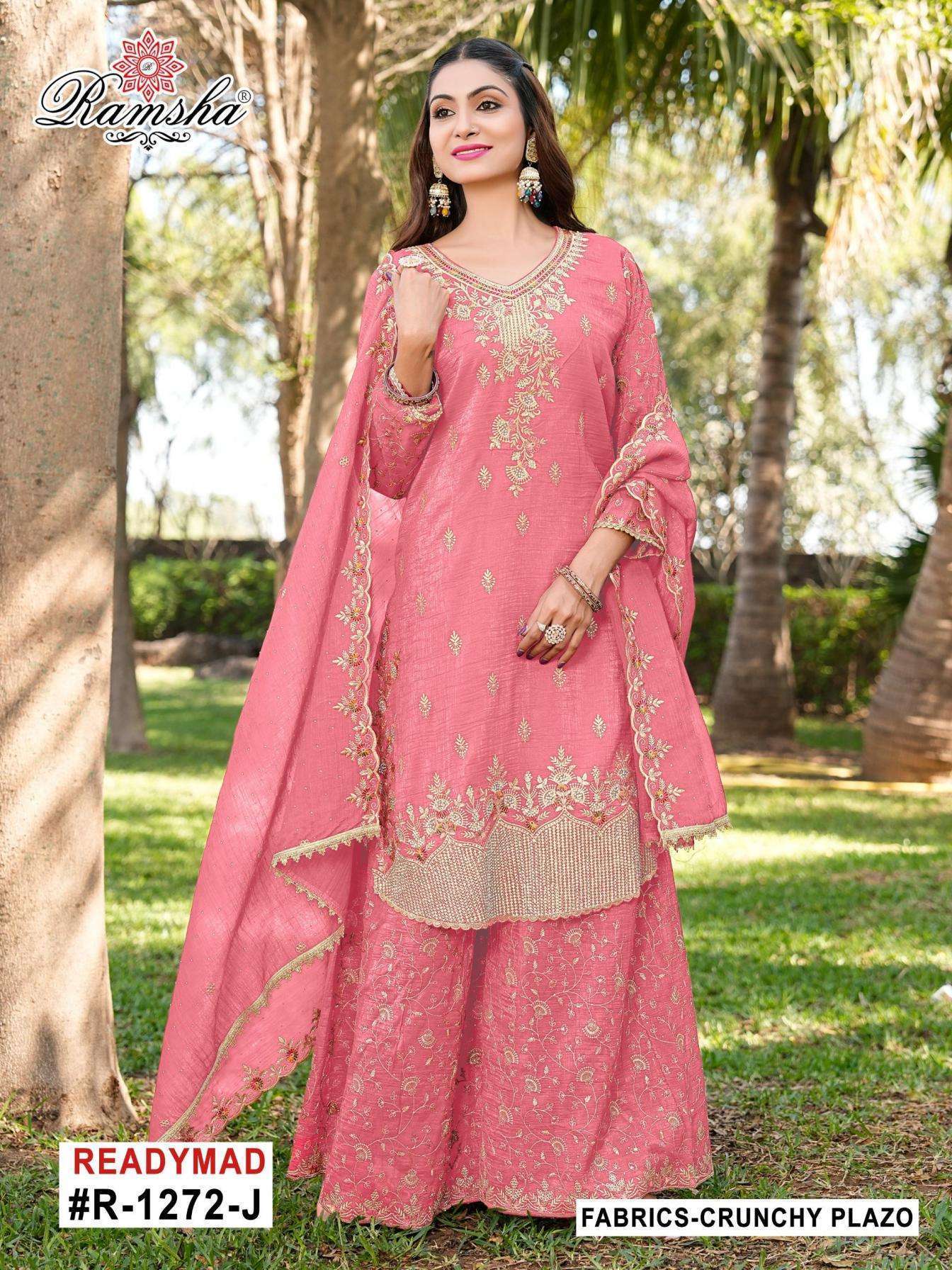 RAMSHA R 1272 NX COLORS PAKISTANI READYMADE DRESS WHOLESALER 