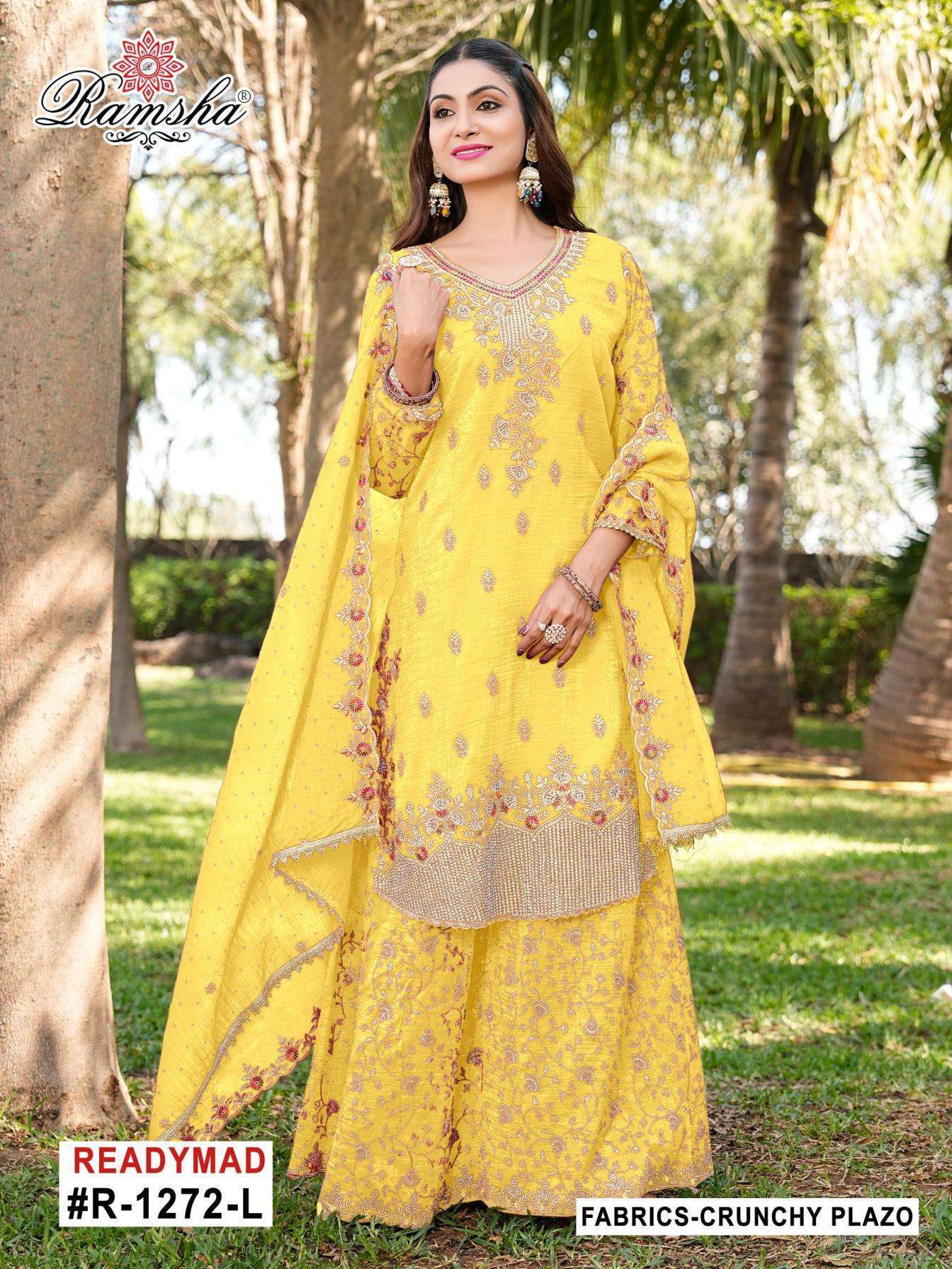 RAMSHA R 1272 NX COLORS PAKISTANI READYMADE DRESS WHOLESALER 