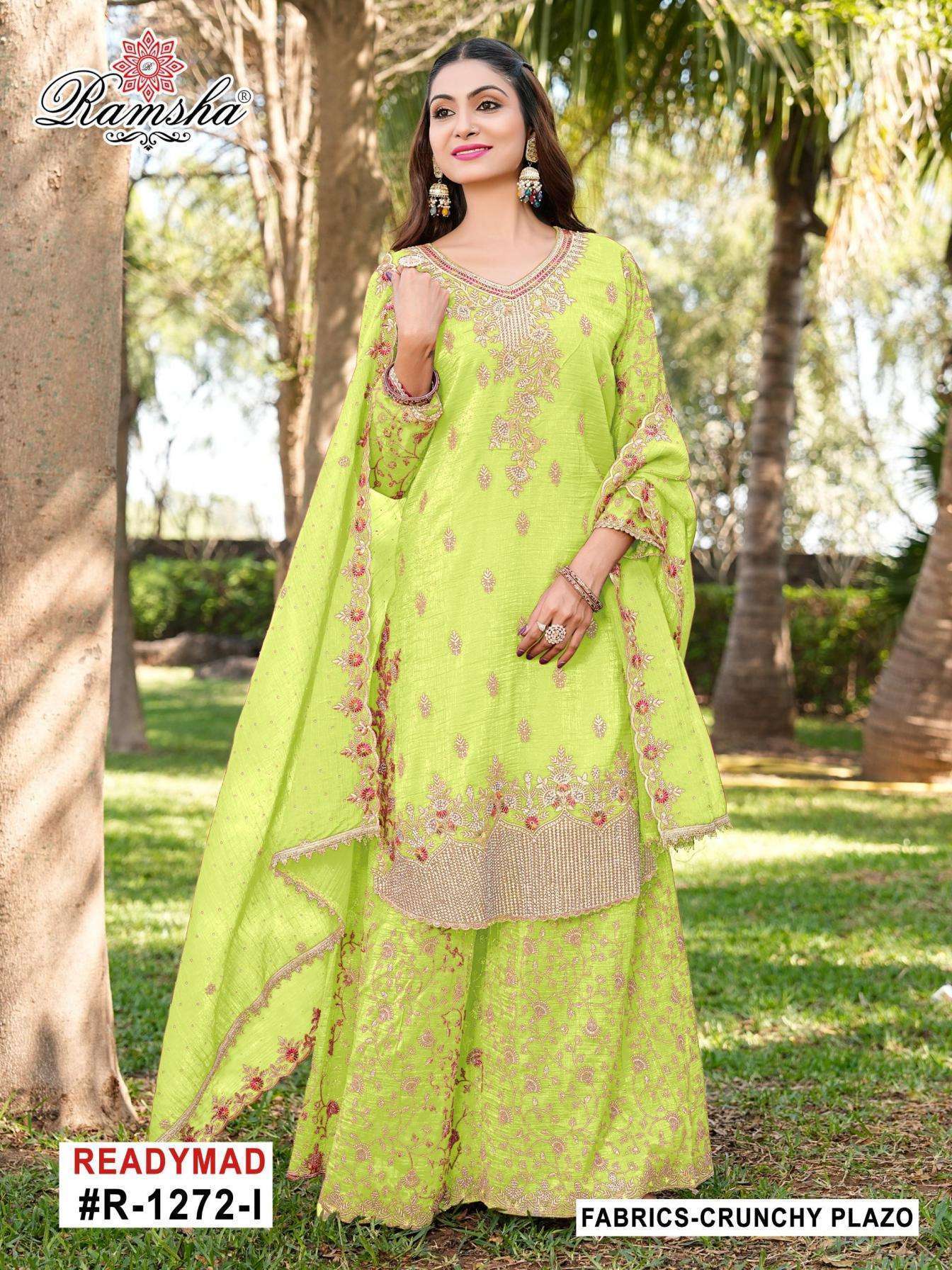 RAMSHA R 1272 NX COLORS PAKISTANI READYMADE DRESS WHOLESALER 