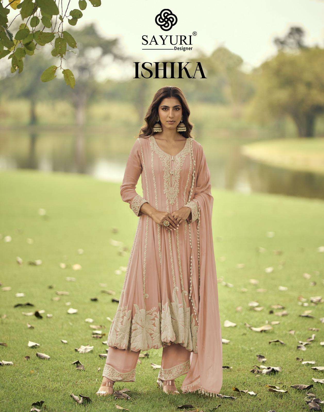 SAYURI ISHIKA 10218 TO 10220 PARTYWEAR LATEST CATALOGUE EXPORTER 2025