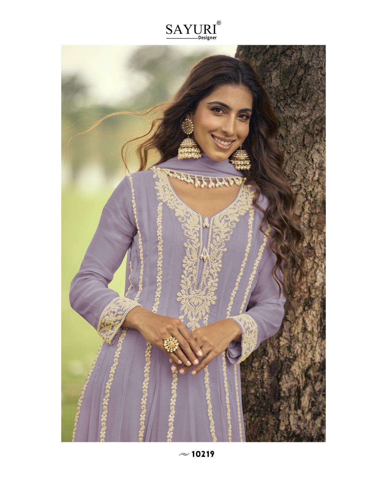 SAYURI ISHIKA 10218 TO 10220 PARTYWEAR LATEST CATALOGUE EXPORTER 2025