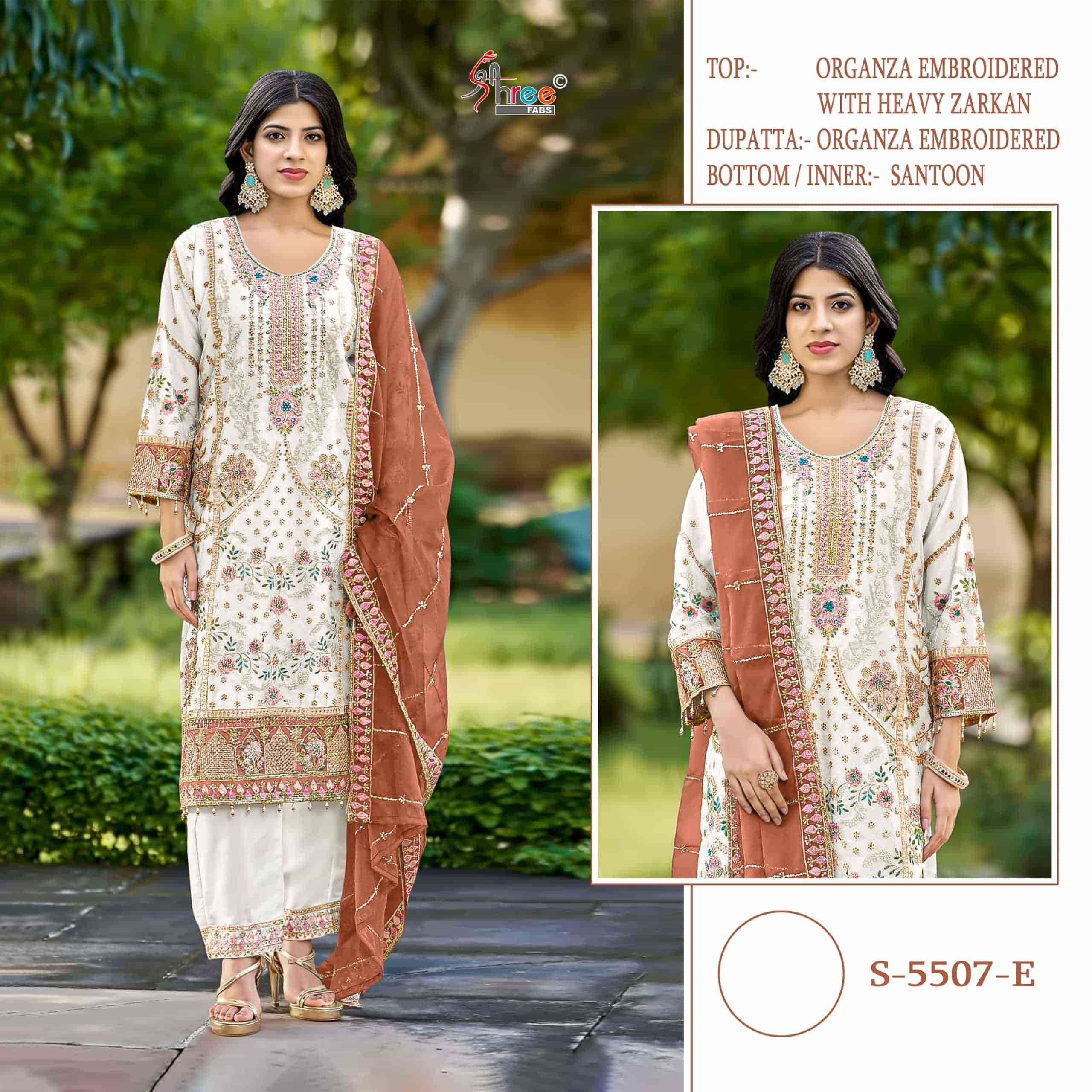 SHREE FAB D 5507 COLORS VOL 2 PAKISTANI ORGANZA SUIT SUPPLIER 2025