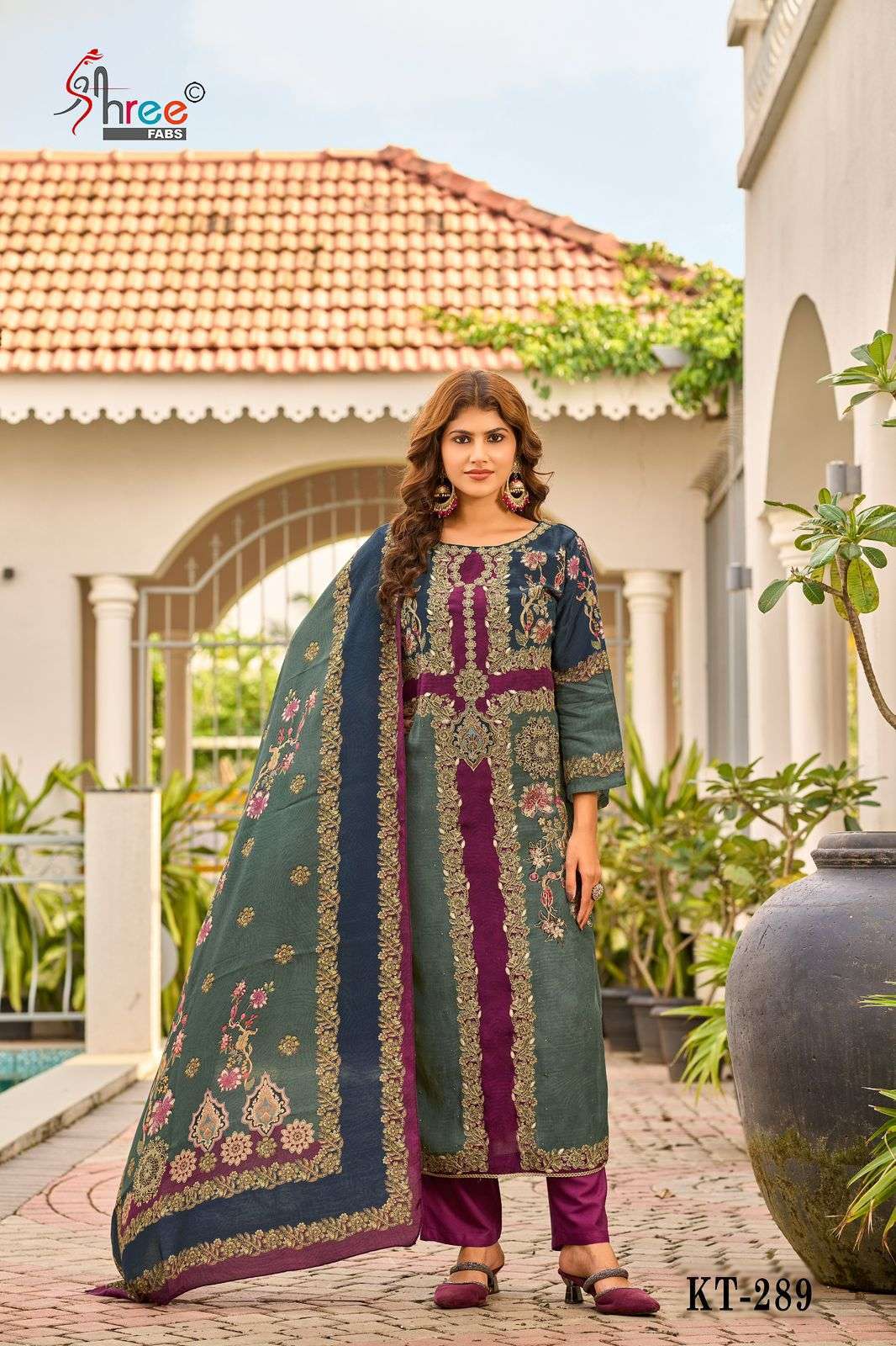 SHREE FAB KT 289 COLORS PAKISTANI MUSLIN SUIT WHOLESALER BEST RATE 