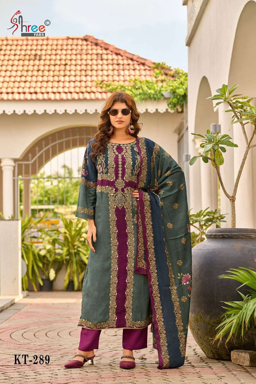 SHREE FAB KT 289 COLORS PAKISTANI MUSLIN SUIT WHOLESALER BEST RATE 