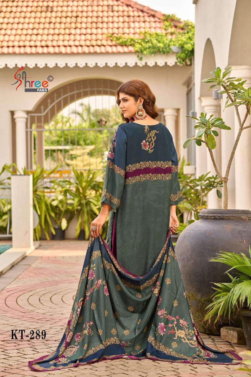 SHREE FAB KT 289 COLORS PAKISTANI MUSLIN SUIT WHOLESALER BEST RATE 