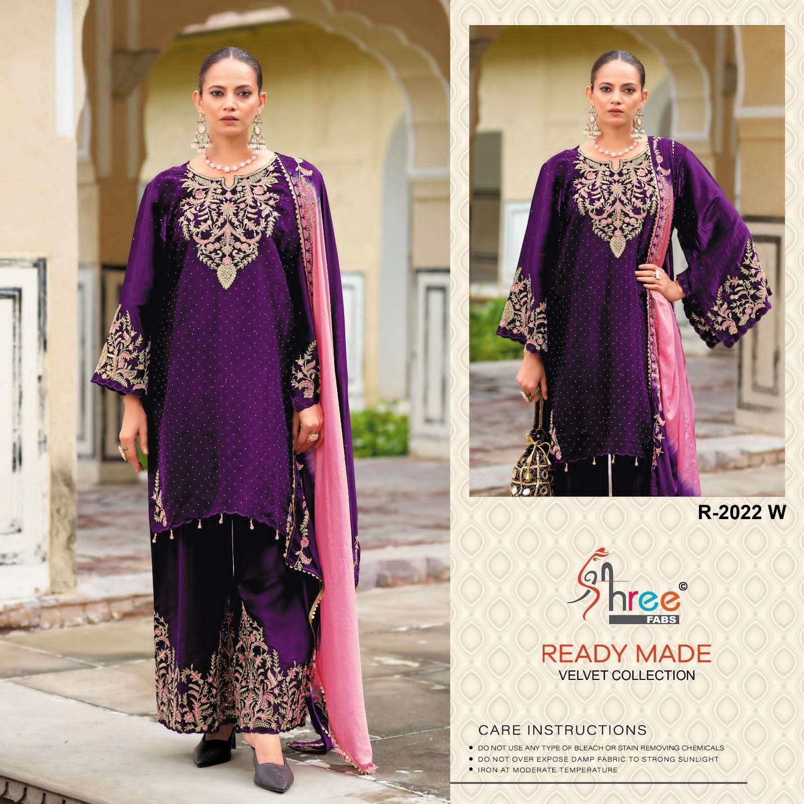 SHREE FAB SR 2022 COLORS DESIGNER PAKISTANI VELVET SUIT WHOLESALER 2025