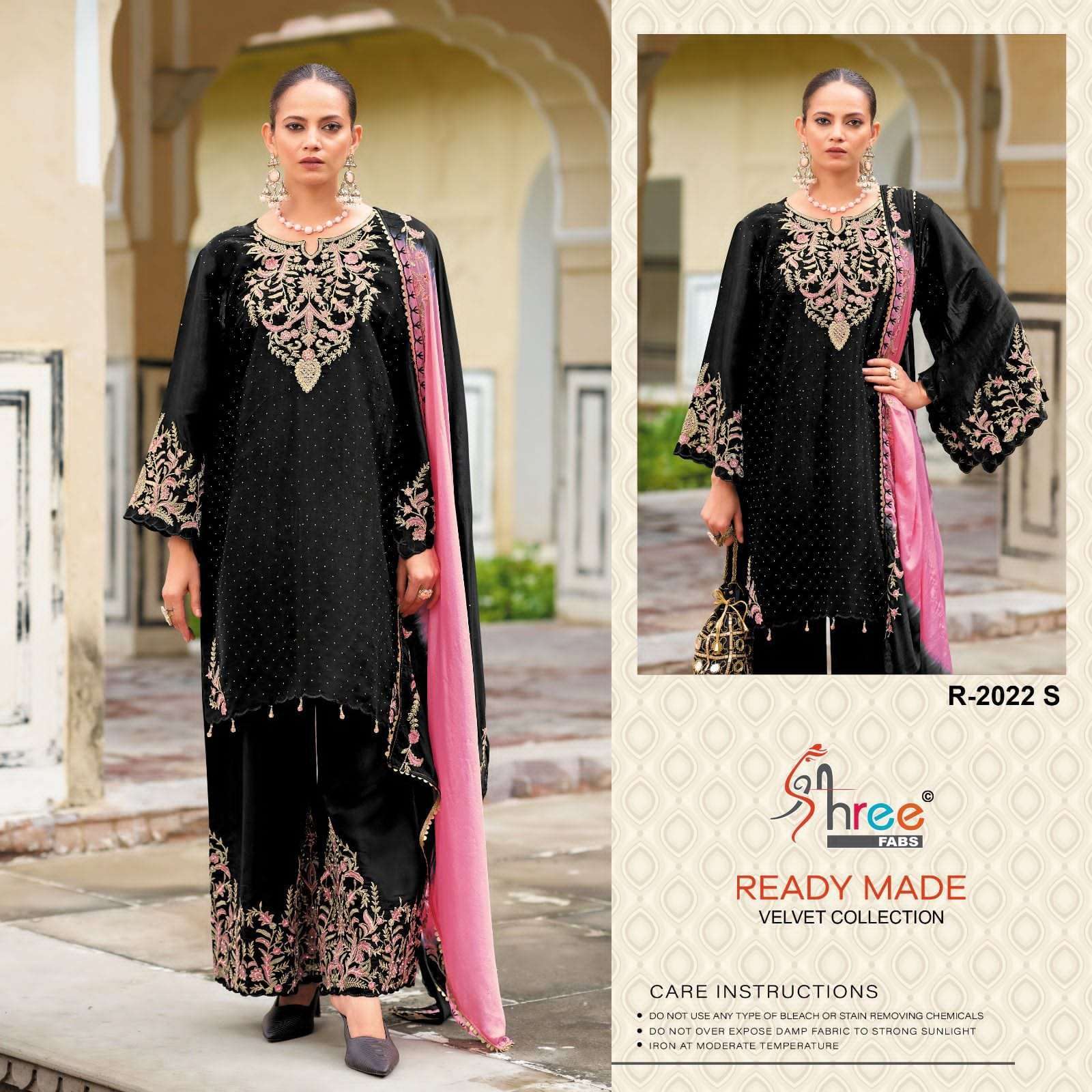 SHREE FAB SR 2022 COLORS DESIGNER PAKISTANI VELVET SUIT WHOLESALER 2025