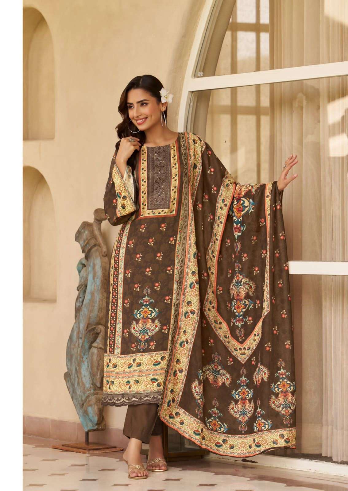 THE HERMITAGE SHOP BAGH EDITION 5 LAWN SUIT WHOLESALER 