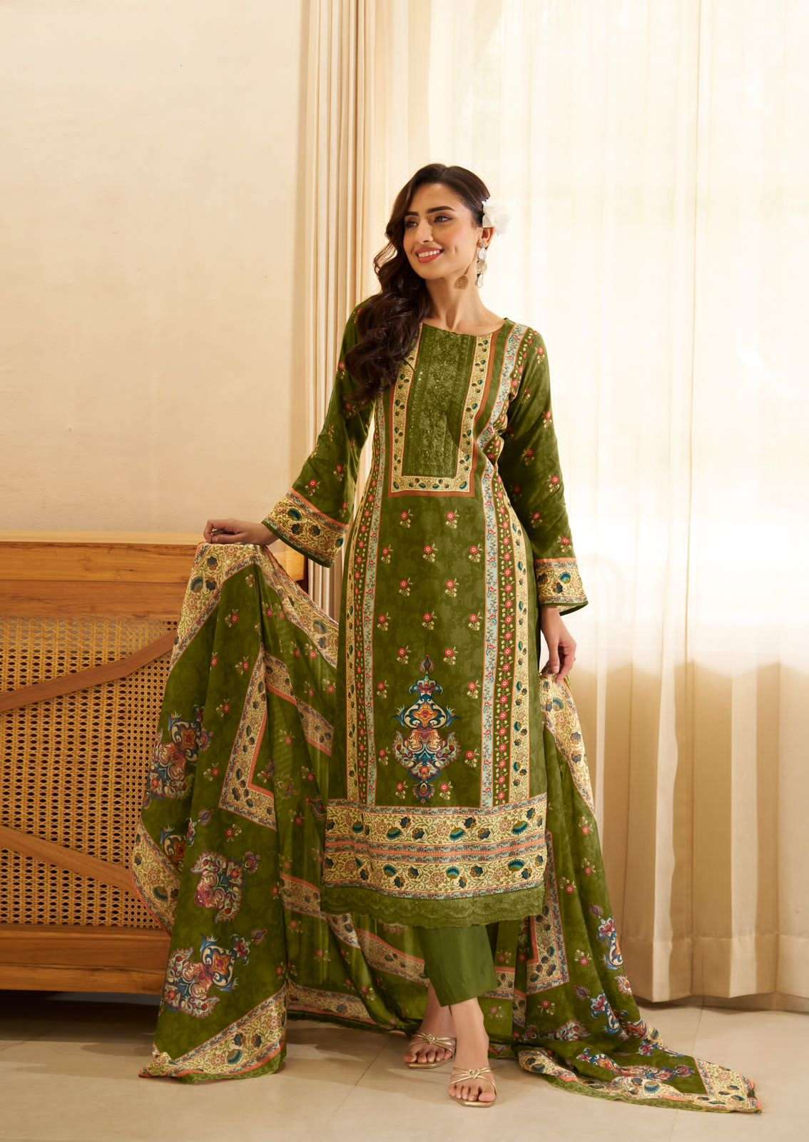 THE HERMITAGE SHOP BAGH EDITION 5 LAWN SUIT WHOLESALER 