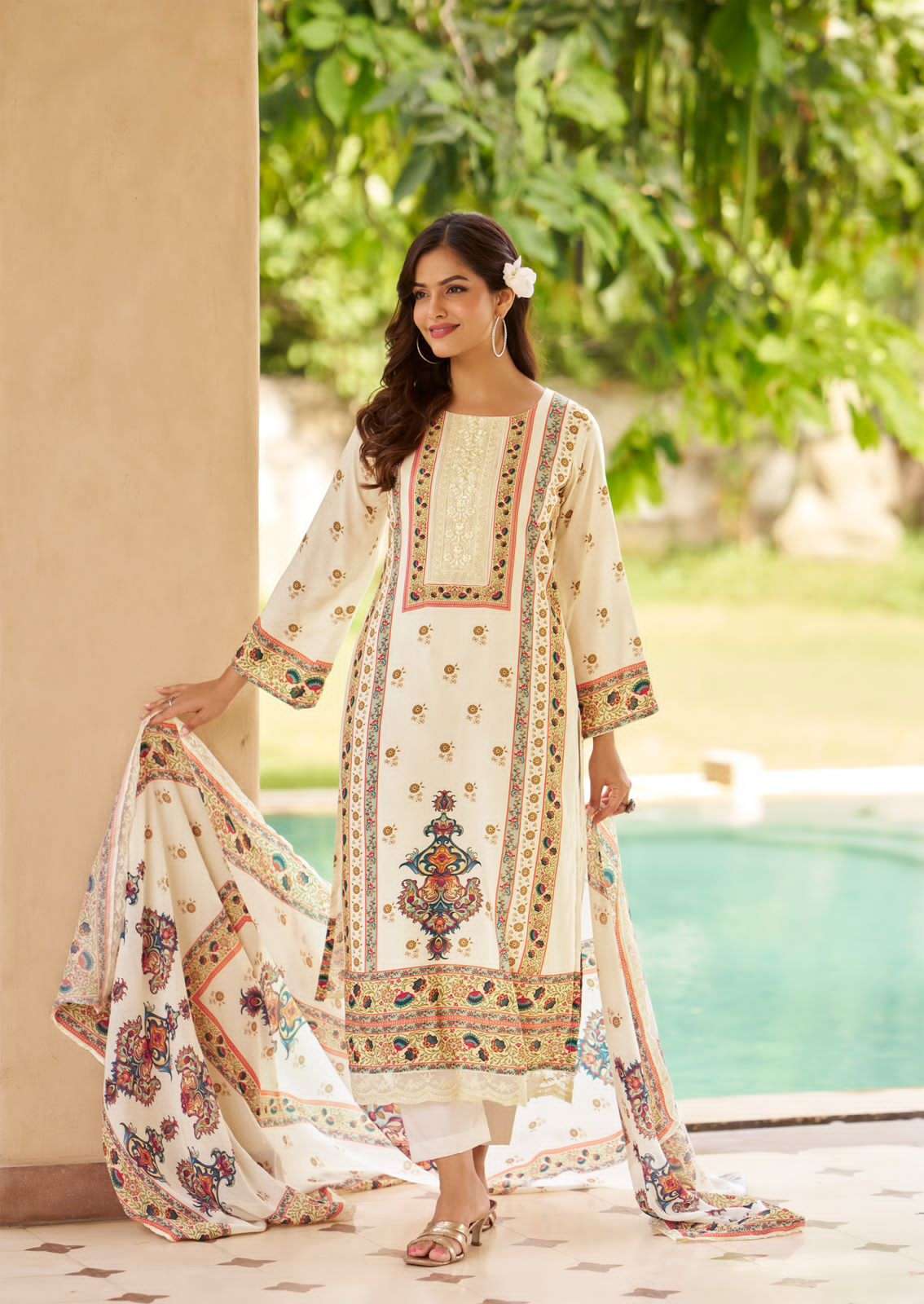 THE HERMITAGE SHOP BAGH EDITION 5 LAWN SUIT WHOLESALER 