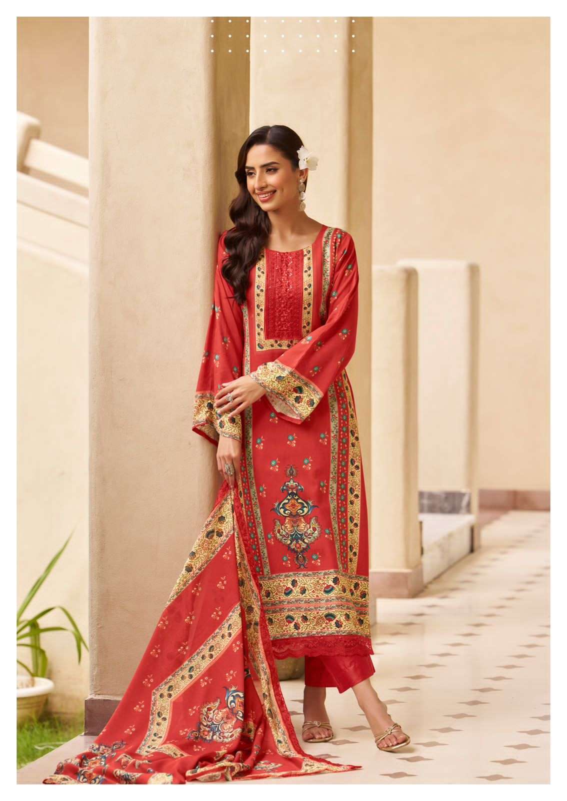 THE HERMITAGE SHOP BAGH EDITION 5 LAWN SUIT WHOLESALER 