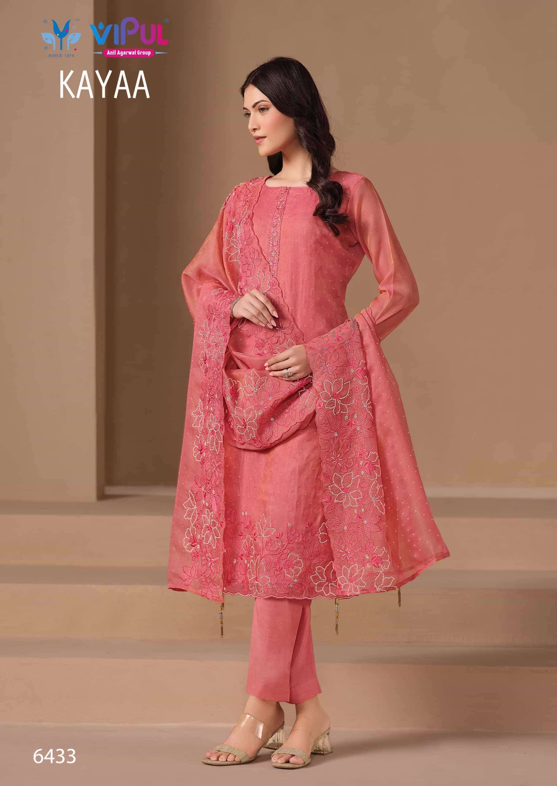 VIPUL FASHION KAYAA PARTYWEAR STYLE DESIGNER SUIT CATALOGUE BEST RATE 2025