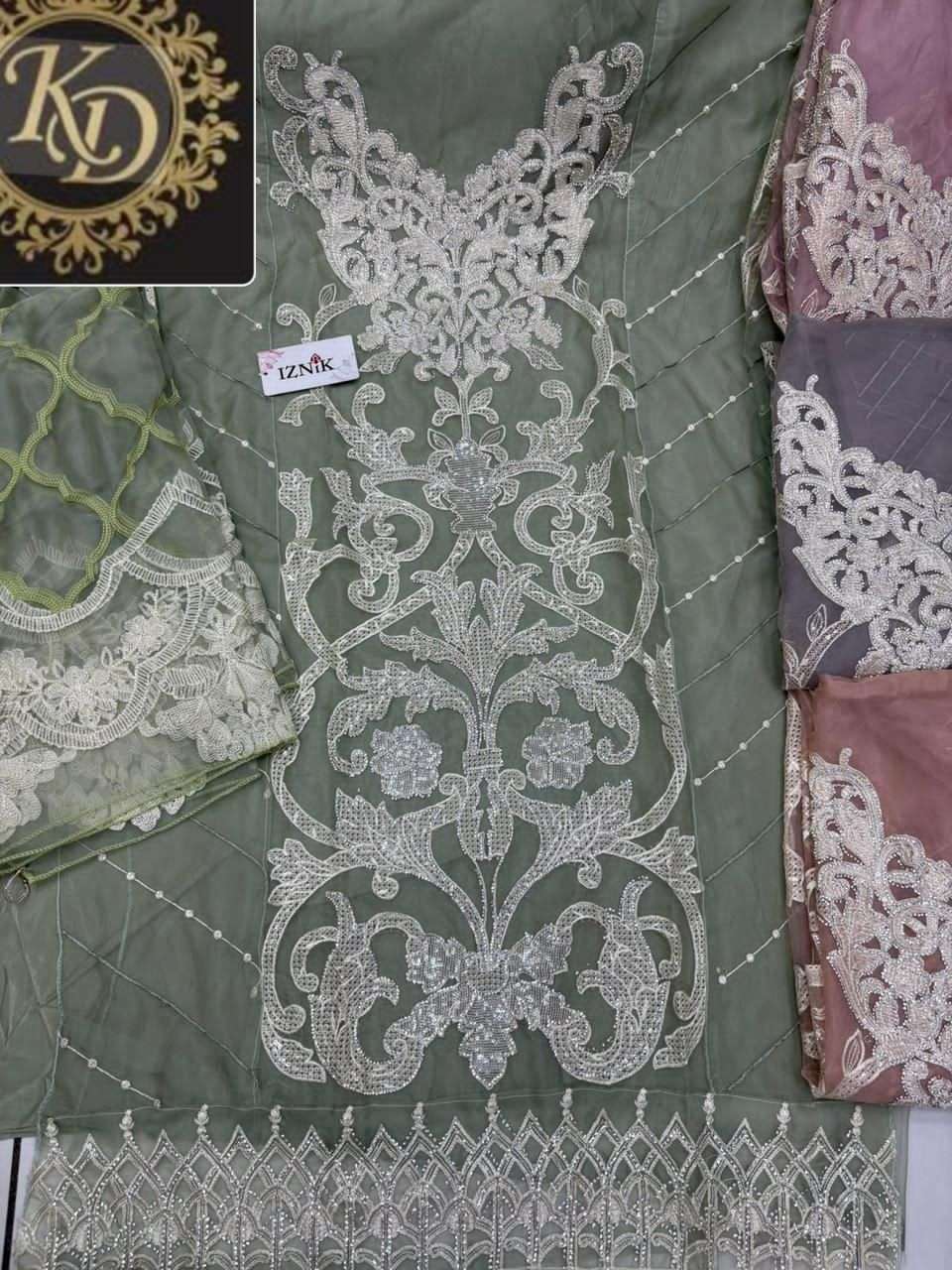 IZNIK FAB A 416 COLORS PAKISTANI DESIGNER SUIT WHOLESALER BEST RATE 