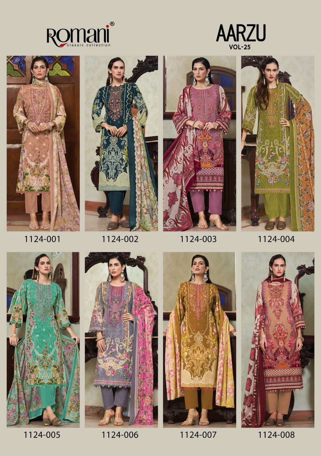 ROMANI AARZU VOL 25 FANCY COTTON SUIT WHOLESALER IN SURAT 2026